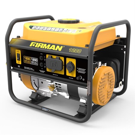 Champion Fulfillment Open Frame 1300/1050W Recoil Gasoline Powered Portable Generator with 12V Outlet P01202